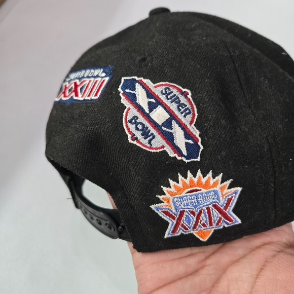 San Francisco 49ers Men Hat OS Black Snapback Cap New Era Championship - Picture 5 of 13